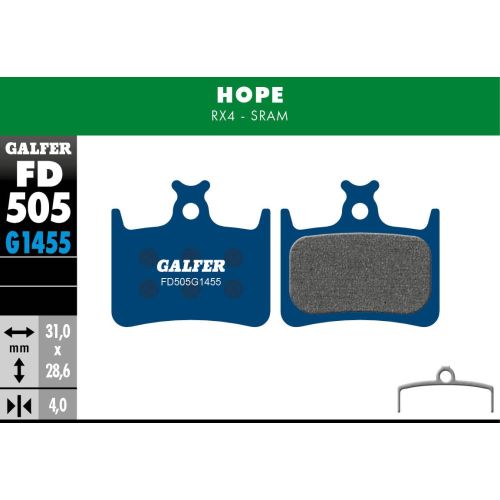 Plaquettes Galfer Hope RX4 /Sram G1455