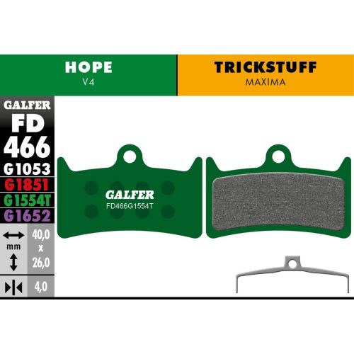 Plaquettes Galfer Hope V4 Pro