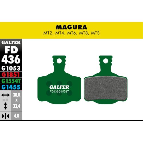 [FD436G1554T] Plaquettes Galfer Magura MT2/4/6/8/S/Trail Pro