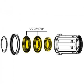 [V2251701] Mavic Kit Ratchet (2) ID36040t Road