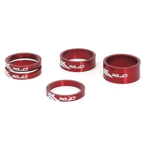Entretoises de Direction XLC AS-A02 1" 1/8 anodisées rouge