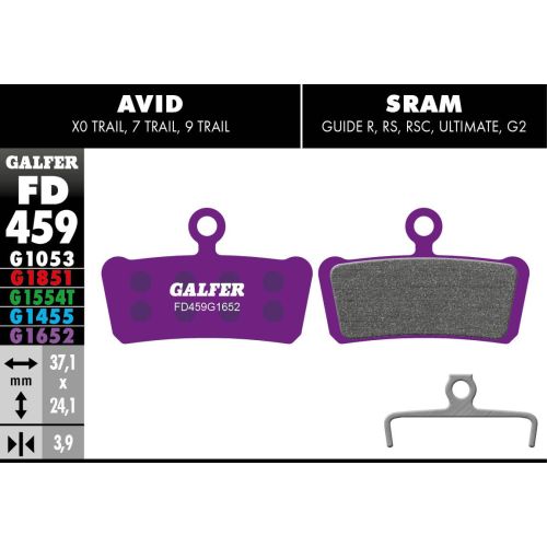 [FD459G1652] Plaquettes Galfer Sram Guide R E-Bike
