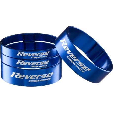 Kit d'entretoise Reverse Alu Ultra-Light 1"1/8 Bleu