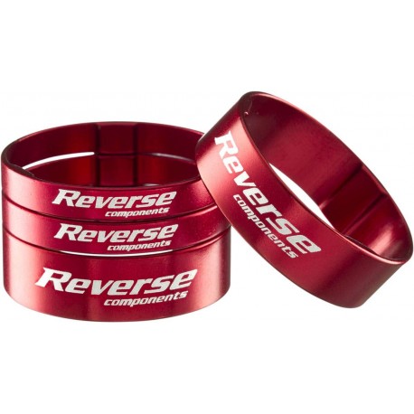 Kit d'entretoise Reverse Alu Ultra-Light 1"1/8 Rouge