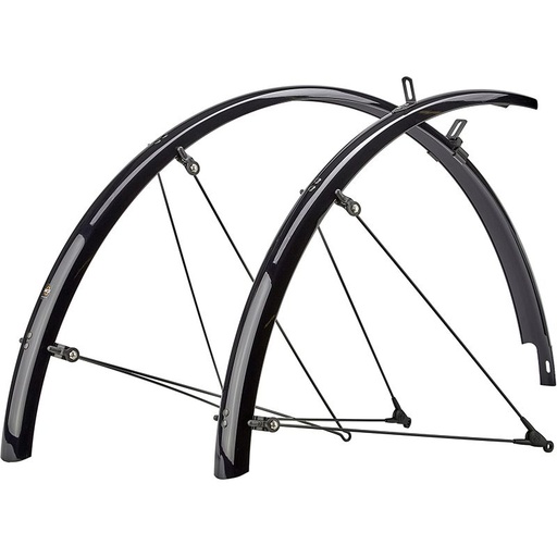 Jeu de Garde-Boues SKS Bluemels 700x45 Plastique Noir brillant