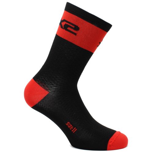 Chaussettes SIXS Short Logo Black/Red