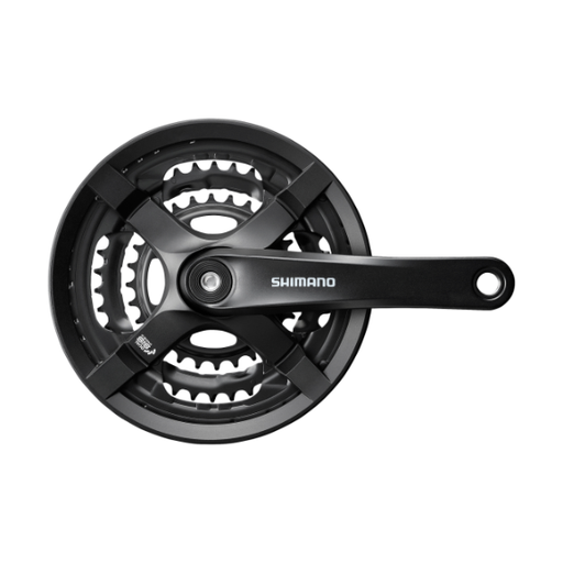 Pédalier Shimano TY501 48/38/28 170mm Noir