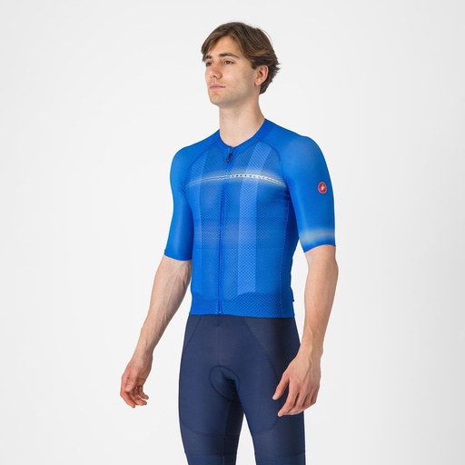 Castelli Climber A/C Jersey Azure Italia/Belgian Blue
