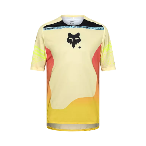 Fox Flexair Short Sleeve Jersey Elevated Lemonade