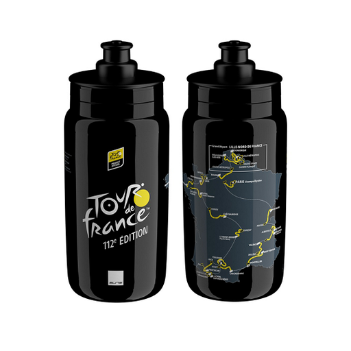 Bidon Elite Fly Tour de France 2025 550ml  Black