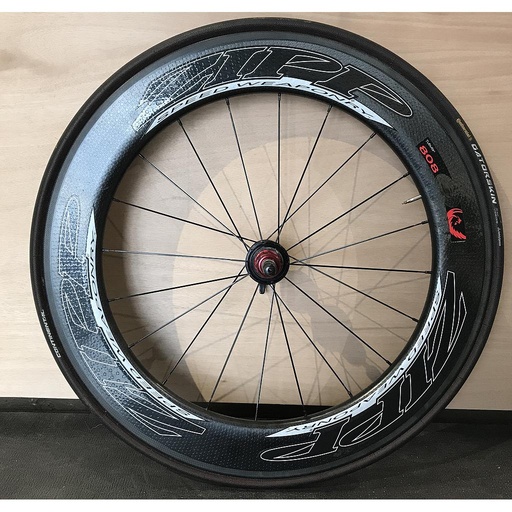 [4480] Roue arrière Zipp 808 Boyau 