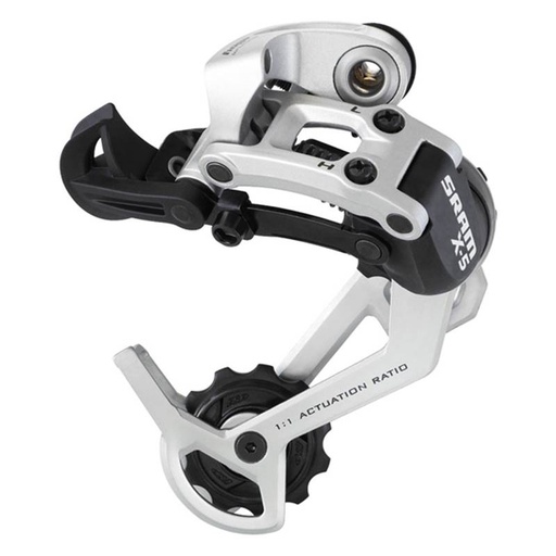 Dérailleur Sram X5 Chape Longue 9V Silver