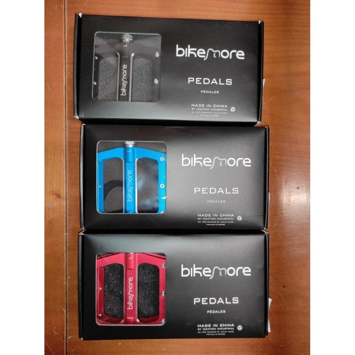 Pédales Bike More Alu noires