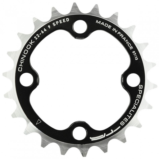 Plateau Spécialités TA Chinook 22t 64mm noir