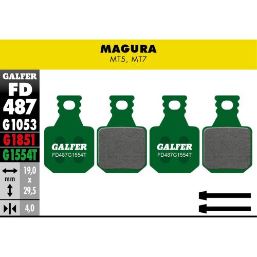 [FD487G1554T] Plaquettes Galfer Magura Mt5/7 Pro